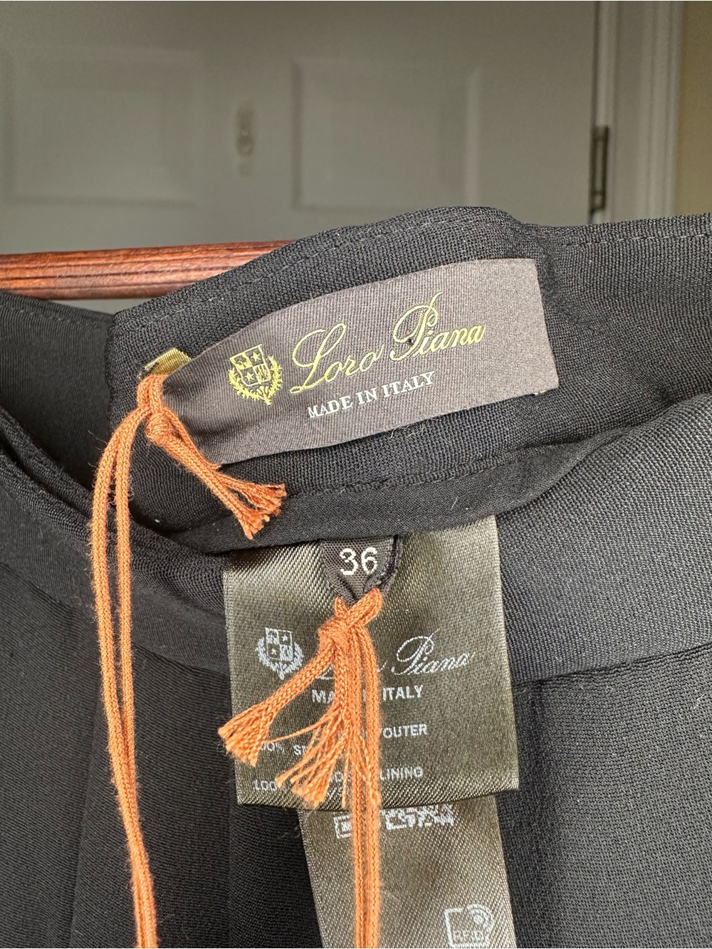 Loro Piana NWT Athina Pleated Silk-Cady Maxi Wrap Skirt Black Size 36 - Picture 8 of 11